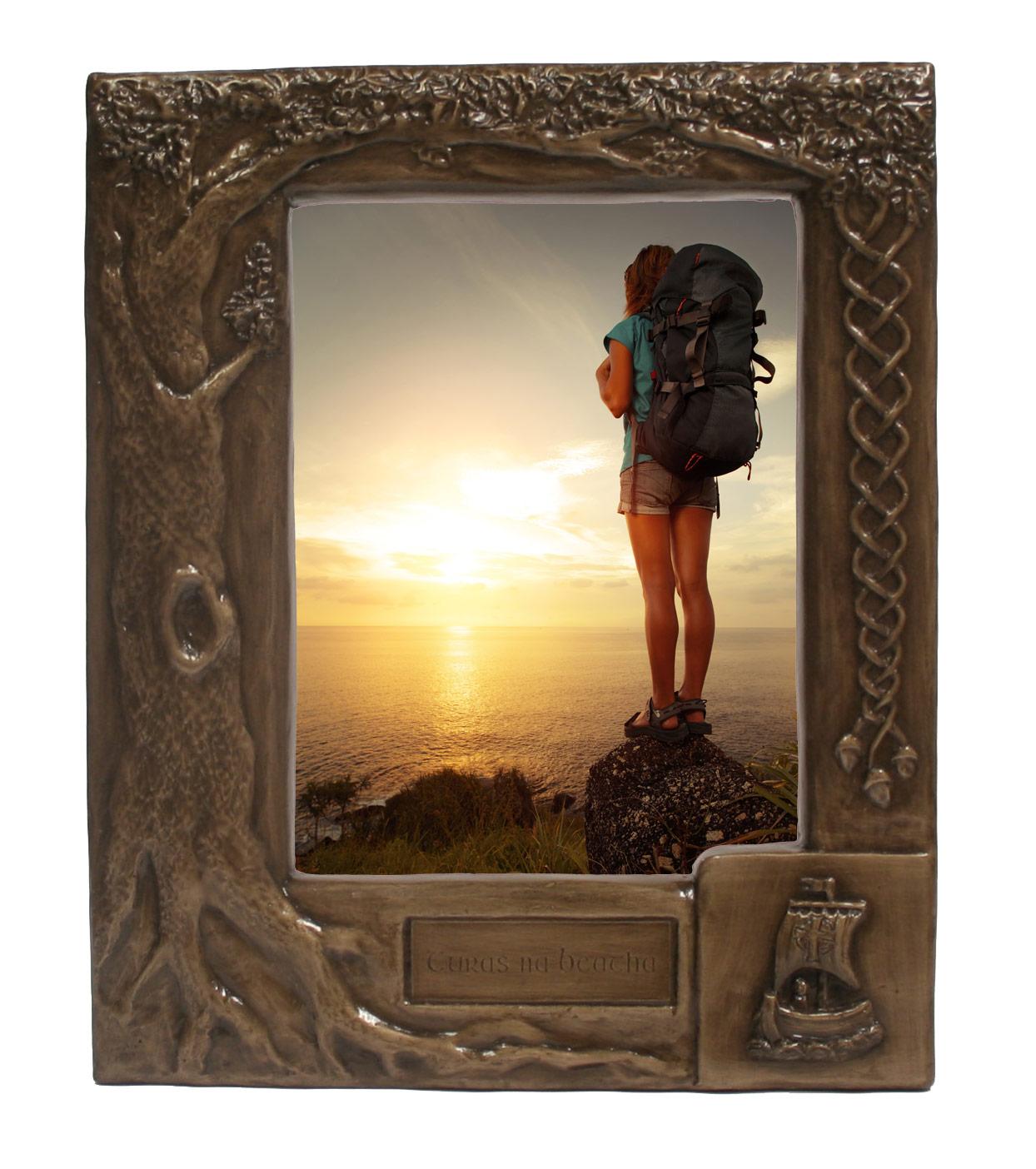 Personalised Bronze Celtic Photo Frame