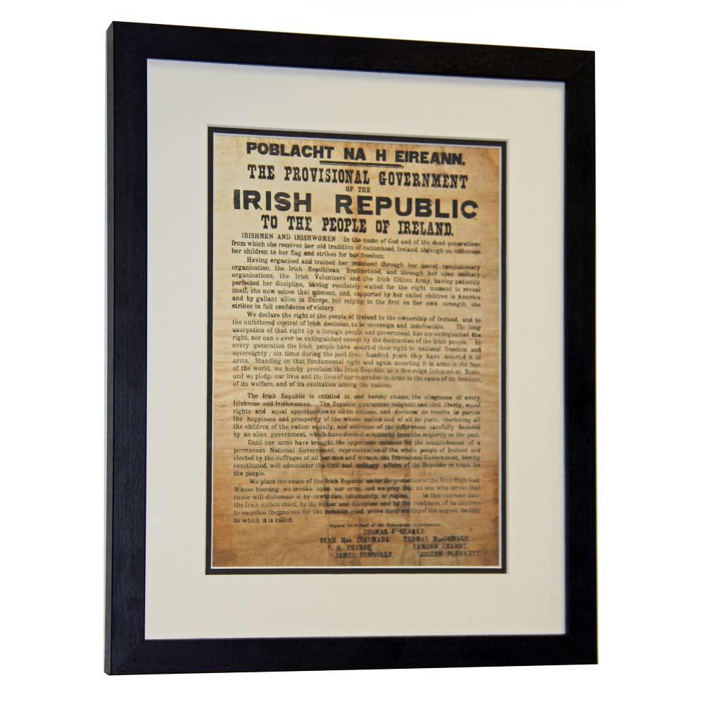 Framed 1916 Irish Proclamation of Independence